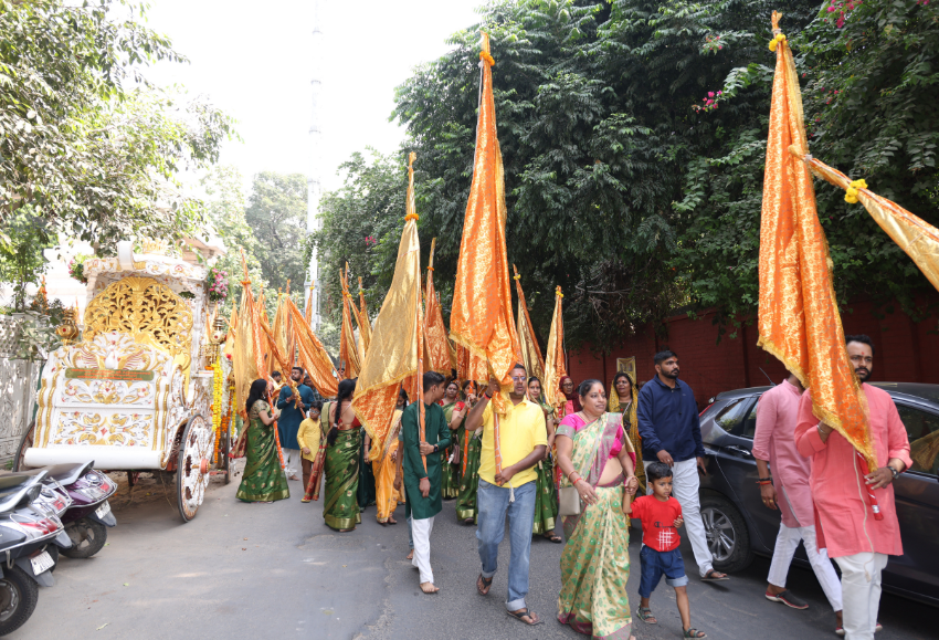 श्री श्याम जन्मोत्सव निसान शोभा यात्रा कि एक झलक।